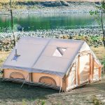 Namiot dmuchany dla 2 10 osób, namiot z pompką do campingu szybki montaż w 5 minut, z otworem na komin, wodoodporny na 4 pory roku, idealny na glamping i festiwale. : Amazon.pl: Sport i turystyka