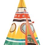 Kolorowy namiot Indianina do zabawy DD04491 Djeco, Tipi dla dzieci