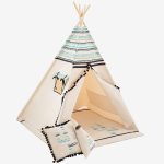Indiański namiot tipi Indian, zestaw 6el.