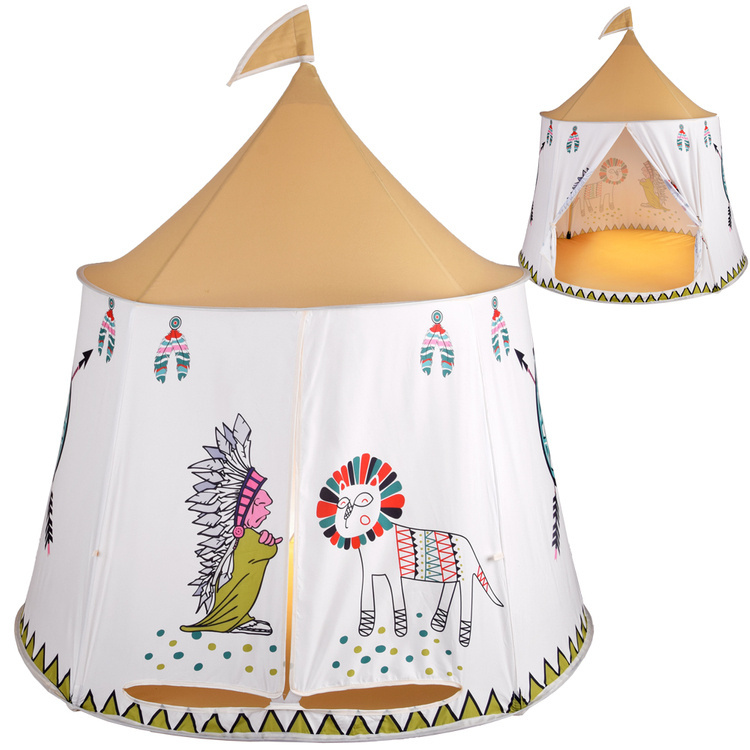 indianski-namiot-842mys-1.jpg Namiot Indiański Tipi okrągły namiot do zabawy dla dzieci ZA4940 - obrazek 1