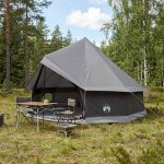 vidaXL Namiot Tipi 8 osobowy Brązowy Szary Poliester i Stal