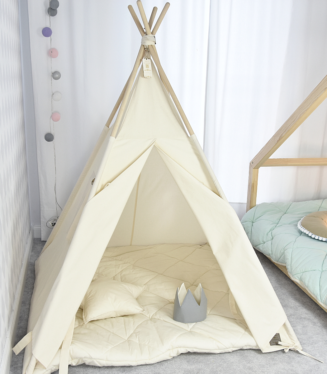 namiot-dla-dzieci-tipi-336akc-1.jpg Namiot dla DZIECKA teepee tipi dla dziecka Naturalny Natural Cotton - obrazek 1