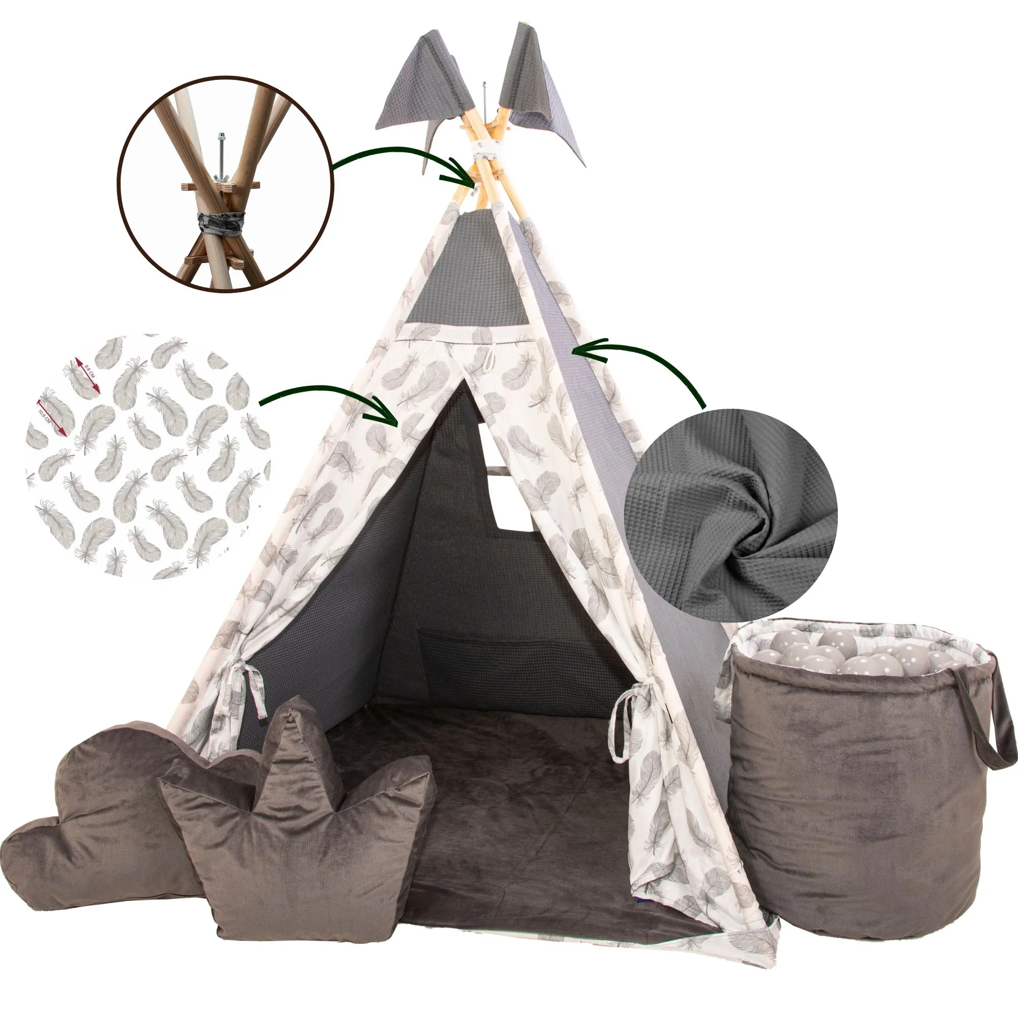 namiot-dla-dzieci-tipi-540jqb.webp Namiot tipi dla dzieci Puchowy domek Golden Group - obrazek 1