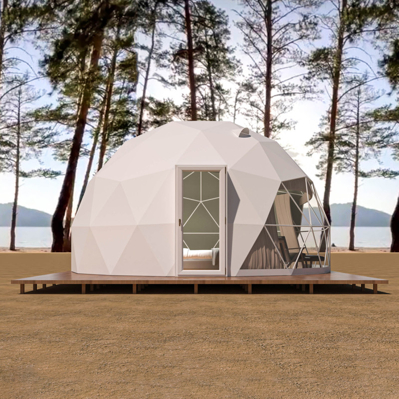 namiot-glampingowy-206myj-1.jpg Namiot sferyczny całoroczny kopuła Ø 6m 28mkw szklane drzwi glamping - obrazek 1