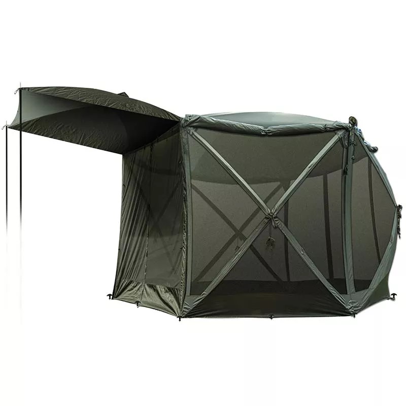 namiot-gospodarczy-379njf-1.jpg SOLAR Sp 6 Hub Cube Shelter namiot gospodarczy socjal sześciokątny - obrazek 1