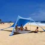 Beach namiot plażowy, ochrona przed promieniowaniem UV, dach przeciwsłoneczny, żagiel przeciwsłoneczny na plażę, kemping, przenośny, rodzinny namiot plażowy, ochrona przed słońcem, muszla plażowa z : Amazon.pl: Sport i turystyka
