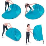 Namiot plażowy samorozkładający pop up Tadar Seasound 190 x 120 x 90 cm niebieski