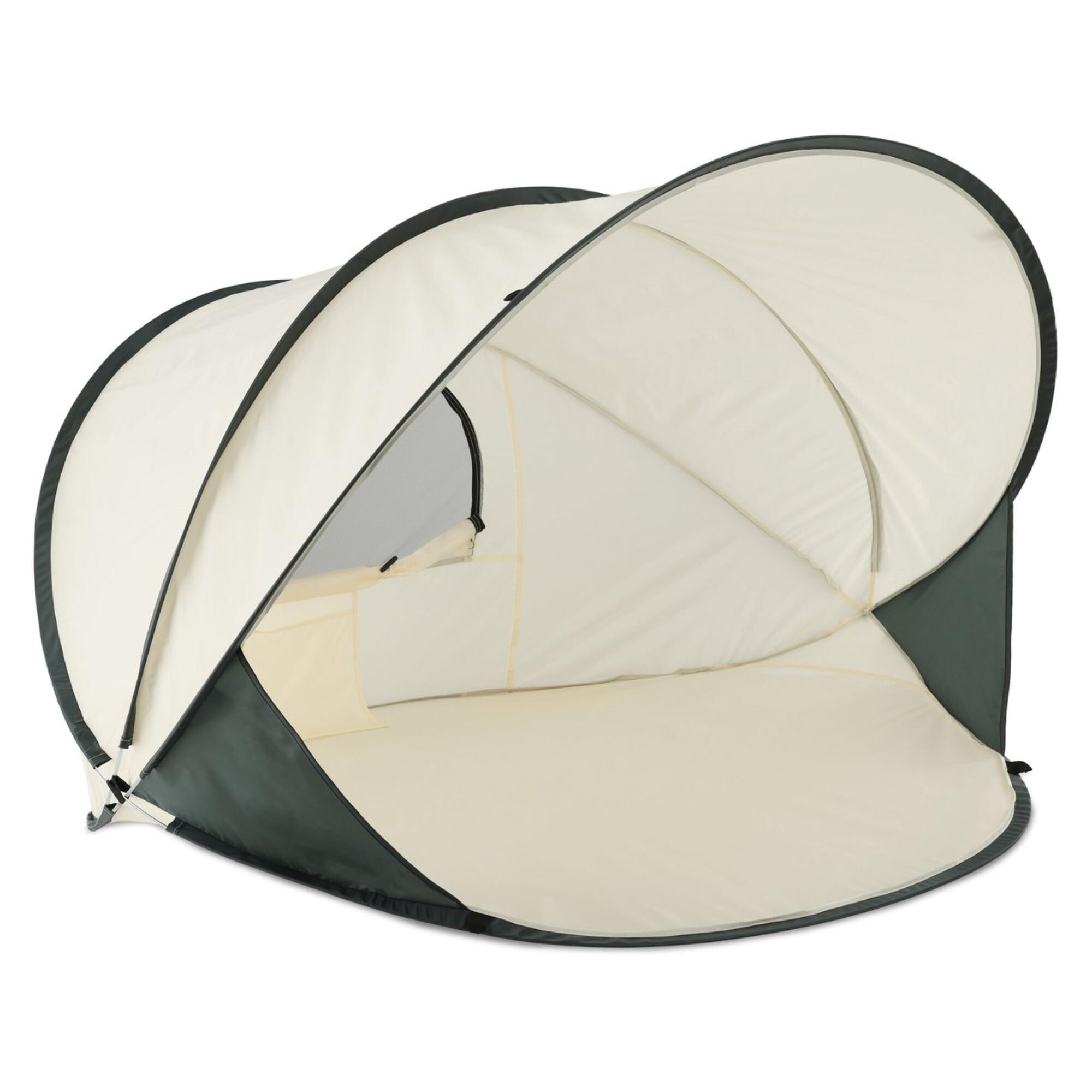 namiot-plazowy-decathlon-956xix-1.jpg Luksusowy namiot plażowy Pop Up XXL Lekki Ochrona UV 50+ Kremowy - obrazek 1