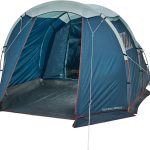Quechua Kempingowy Arpenaz 4.1 4 Osoby 1 Sypialnia Khaki Niebieski Turkusowy Zielony