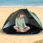 Namiot Plażowy Outdoor Namiot przeciwwiatrowy szybkorozkładalny z osłoną, | Plażowa Osłona UV i Zadaszenie Wędkarskie Na plażę, jezioro, piknik, ...