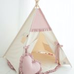 Namiot tipi dla dziewczynki Pink Frill zestaw 5 el.