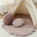 Namiot tipi Pink Mermaid z matą i poduszką