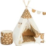 Namiot Tipi dla dzieci Teddy Bear z matą i poduszkami
