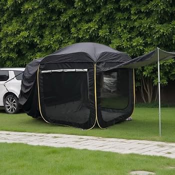 namiotach-468xxa-1.jpg Przenośny Namiot Rodzinny SUV ów, Z Tyły Namiot Z Namiotem Na Namiotach Z Namiotami, Namiot SUV Z Tylnym Przedłużeniem Hatchback Big Space SUV : Amazon.pl: Sport i turystyka - obrazek 1