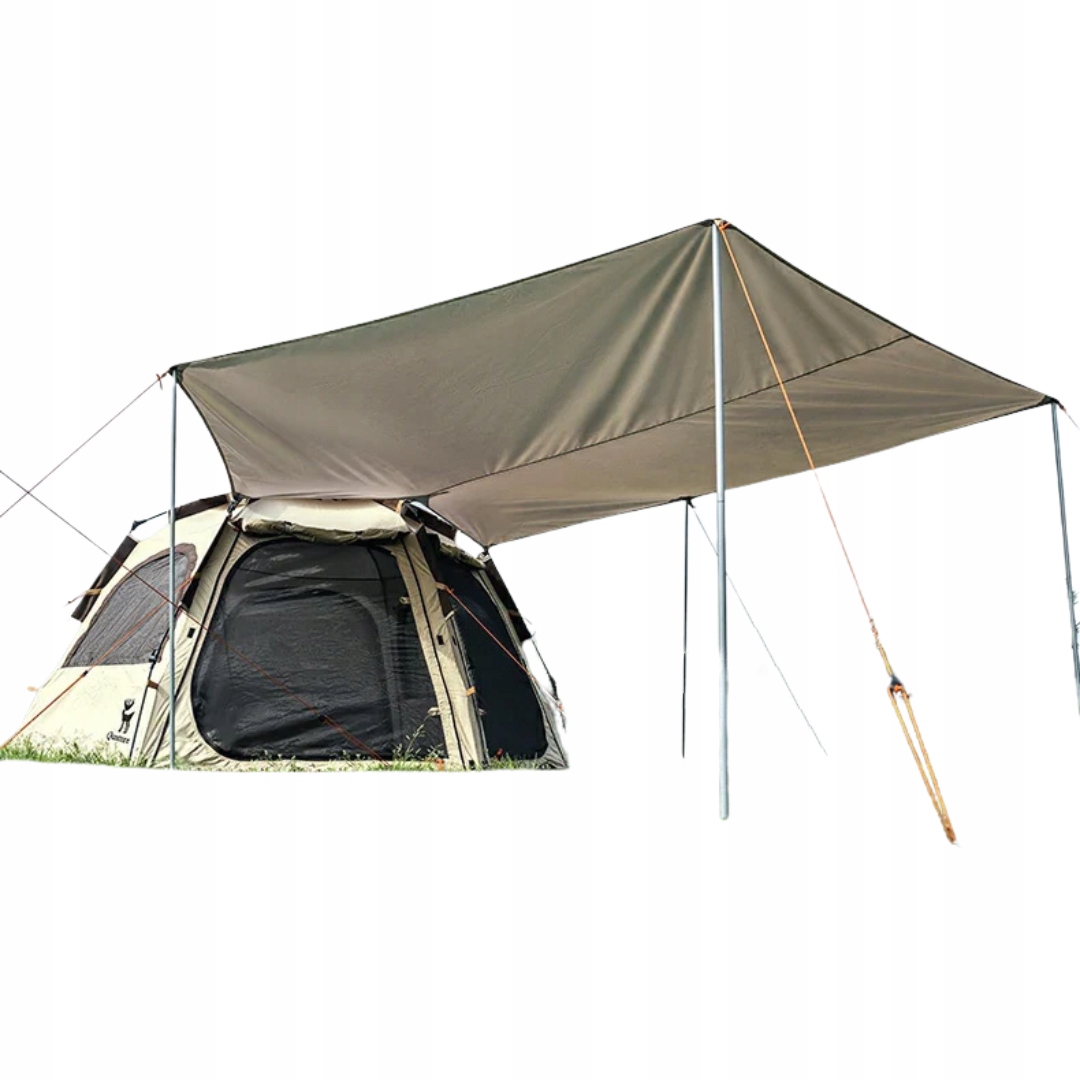 namiotu-443obb-1.jpg Qunature Baldachim / parasol namiotowy UPF50+ w kolorze khaki, 8421763240977 • Cena • Opinie Allegro - obrazek 1