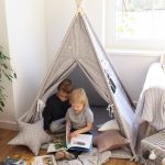 Namiot tipi szary w gwiazdki do pokoju dziecka MySweetRoom