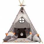 Namiot Tipi PODUSZKI ZWIERZAKI LASU 2 (BROWN ) Namioty dla dzieci Tipi | Namioty dla dzieci | Izabell